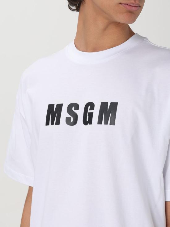 25SS 엠에스지엠 반팔 티셔츠 3840MM109257002 01 White - MSGM