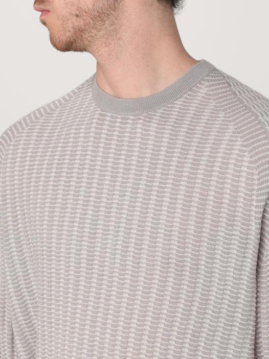 25FW 엠포리오 아르마니 스웨터 EM000895AF14229 F8093 Beige - EMPORIO ARMANI