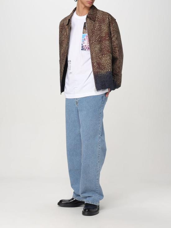 25FW 드리스 반 노튼 반팔 티셔츠 2510211091600 001 White - DRIES VAN NOTEN