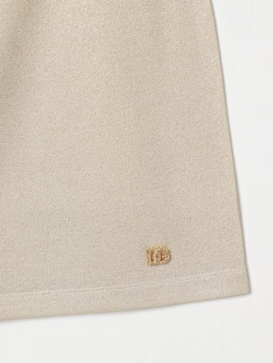 25FW [키즈] 돌체앤가바나 스커트 L5JIA2G7O0U S0997 Gold - DOLCE & GABBANA