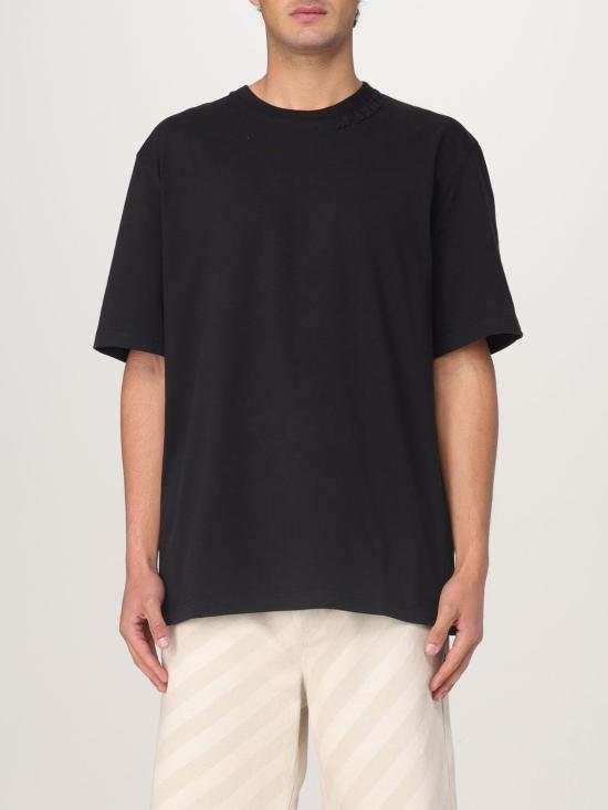 25FW 마르니 반팔 티셔츠 HUMU0287X0UTC406 00N99 Black