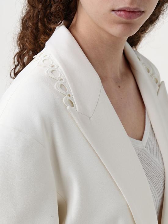 25SS 액티튜드 트윈세트 자켓 251AP2040 00632 White - ACTITUDE TWINSET