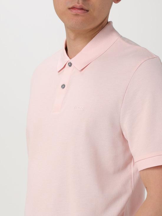 25FW 보스 폴로 티셔츠 50468362 688 Pink - BOSS