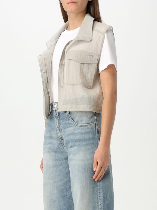 25FW 핑코 베스트 104852A2EK I12 Pearl - PINKO