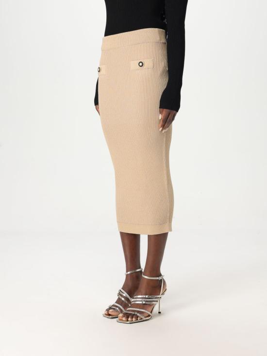 25FW 발망 미디 스커트 EF1LD022KI10 0DC Nude - BALMAIN