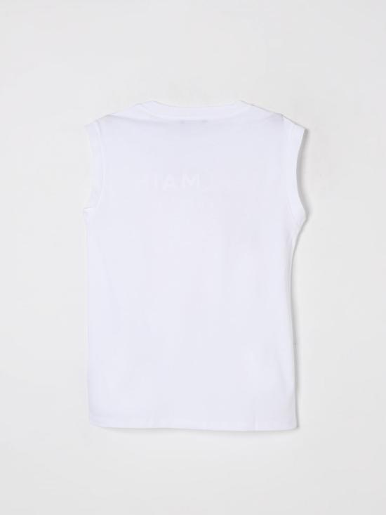 25FW [키즈] 발망 티셔츠 BW8B42Z0082 100AG White - BALMAIN