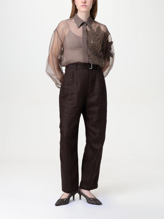 25FW 브루넬로 쿠치넬리 팬츠 ML142P8559 C273 Brown - BRUNELLO CUCINELLI