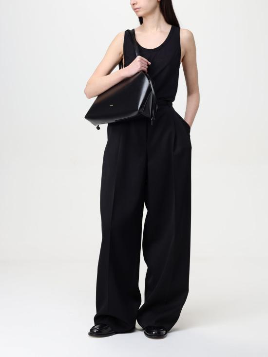 25FW 질샌더 민소매 티셔츠 J40NL0114J45031 001 Black - JIL SANDER