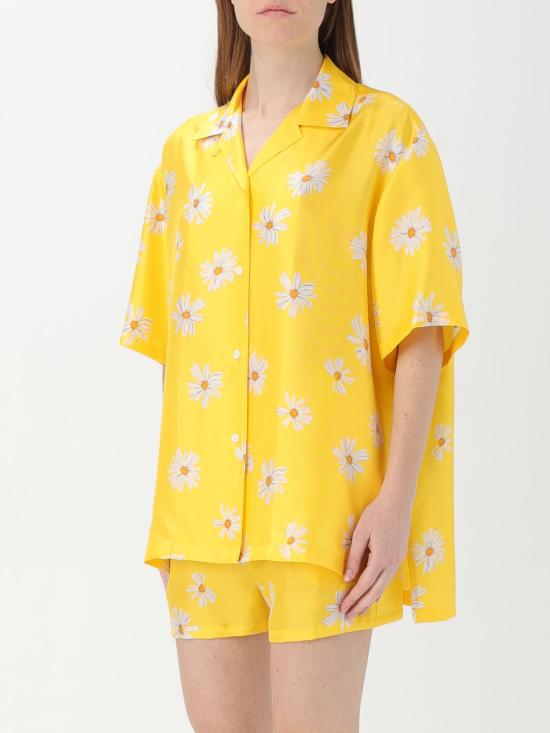 25FW 모스키노 블라우스 02320561 1024 Yellow - MOSCHINO