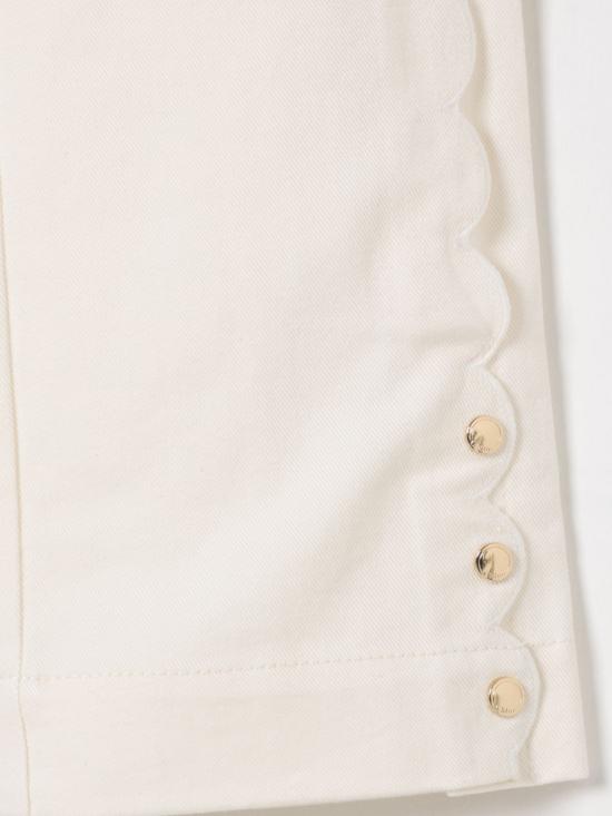 25FW [키즈] 끌로에 스트레이트 팬츠 C20463 117 White - CHLOE