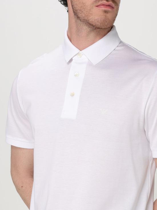 25SS 엠포리오 아르마니 폴로 티셔츠 8N1F961JUVZ1 0100 White - EMPORIO ARMANI