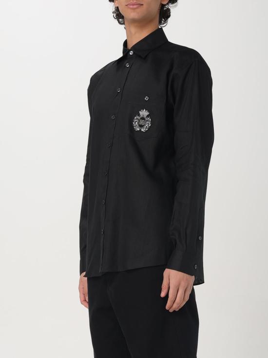 25SS 돌체앤가바나 긴팔 셔츠 G5MS2ZFU4IK N0000 Black - DOLCE & GABBANA