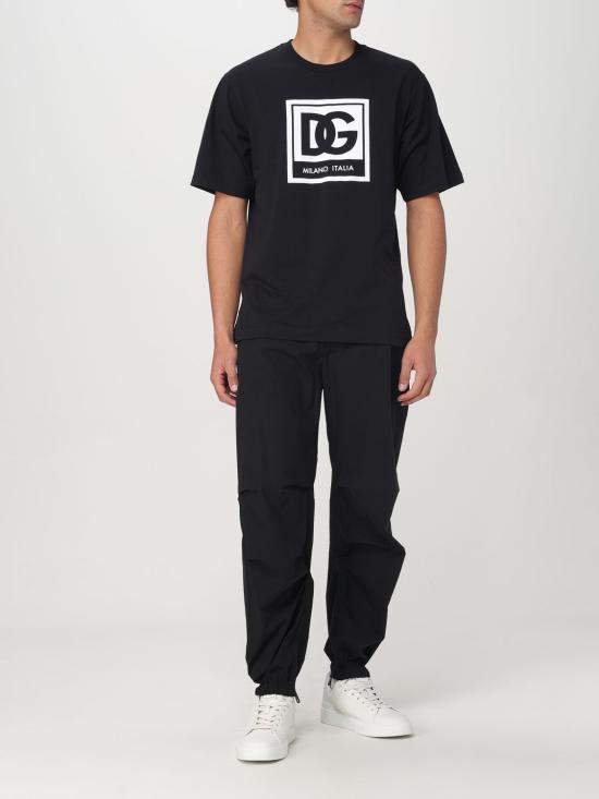 25FW 돌체앤가바나 스트레이트 팬츠 GP0L8TFUEFJ N0000 Black - DOLCE & GABBANA