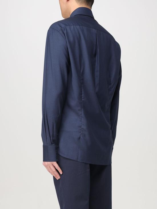 25SS 브루넬로 쿠치넬리 긴팔 셔츠 MM6701718 C045 Blue - BRUNELLO CUCINELLI