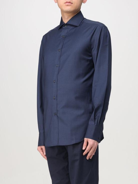 25SS 브루넬로 쿠치넬리 긴팔 셔츠 MM6701718 C045 Blue - BRUNELLO CUCINELLI