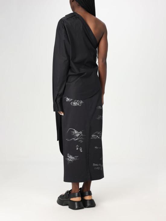 25FW 모스키노 블라우스 02110531 2555 Black - MOSCHINO