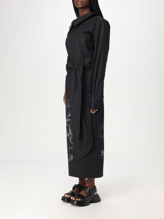 25FW 모스키노 블라우스 02110531 2555 Black - MOSCHINO