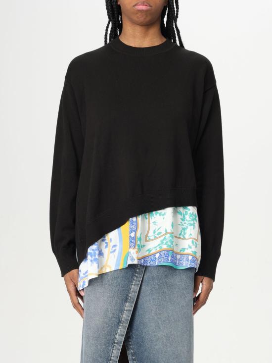 25SS 모스키노 긴팔 티셔츠 09183704 1555 Black