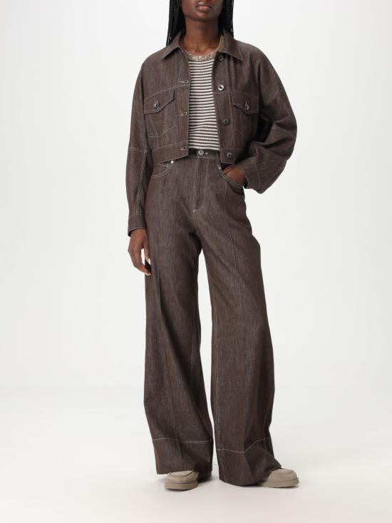 25SS 브루넬로 쿠치넬리 데님 자켓 MB1257816 C003 Brown - BRUNELLO CUCINELLI