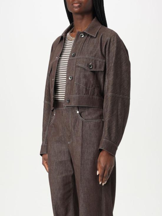 25SS 브루넬로 쿠치넬리 데님 자켓 MB1257816 C003 Brown - BRUNELLO CUCINELLI