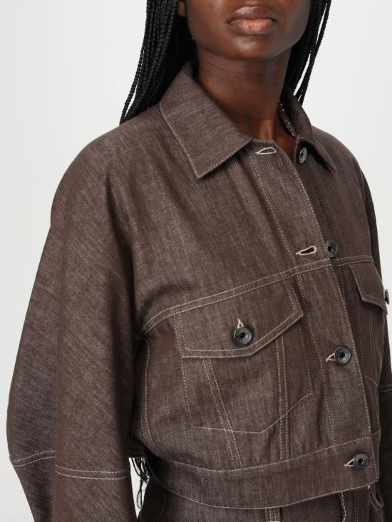 25SS 브루넬로 쿠치넬리 데님 자켓 MB1257816 C003 Brown - BRUNELLO CUCINELLI