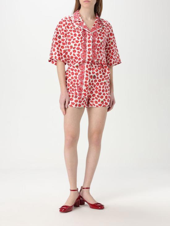 25FW 베르사체 블라우스 10189281A13640 5W690 Red - VERSACE