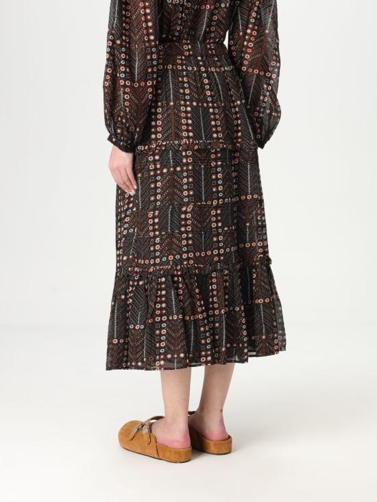 25SS 이자벨마랑에뚜왈 롱 스커트 JU0239FAC1J19E 02FK Black - ISABEL MARANT ETOILE