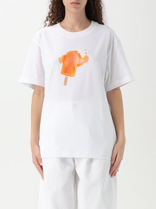 25SS 모스키노 반팔 티셔츠 07153732 1001 White