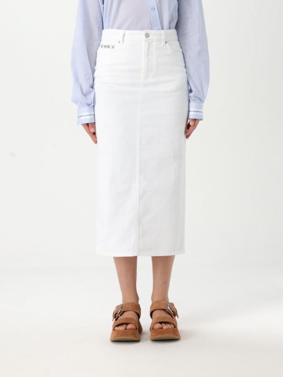 25SS 모스키노 미디 스커트 01170527 0001 White