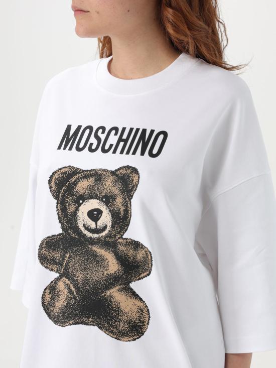 25SS 모스키노 미디 원피스 04350542 1001 White - MOSCHINO