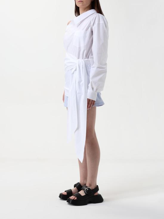 25FW 모스키노 블라우스 02110531 2001 White - MOSCHINO