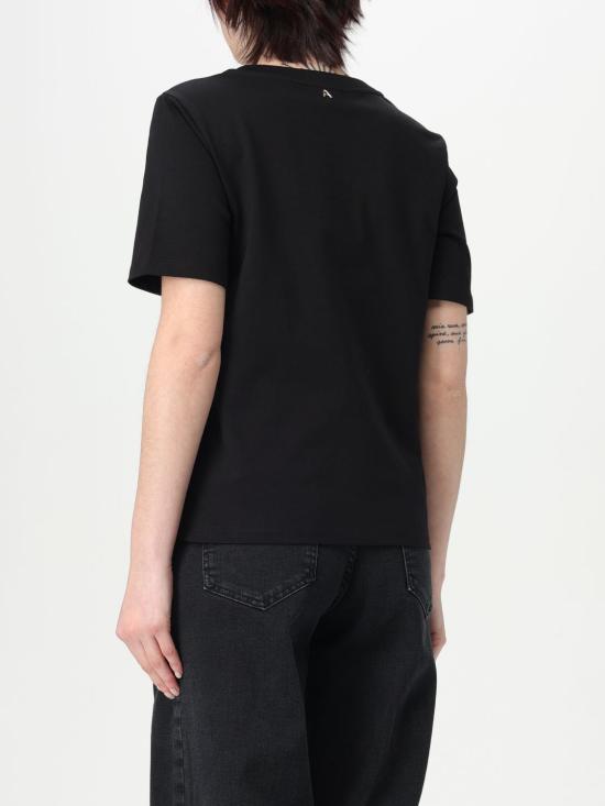 25SS 액티튜드 트윈세트 반팔 티셔츠 251AP2570 00006 Black - ACTITUDE TWINSET