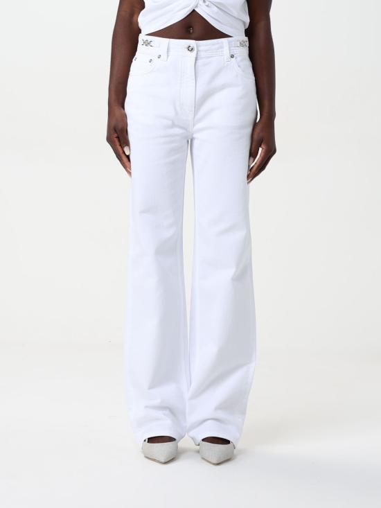 25FW 베르사체 스트레이트 팬츠 10115191A13651 1D110 White