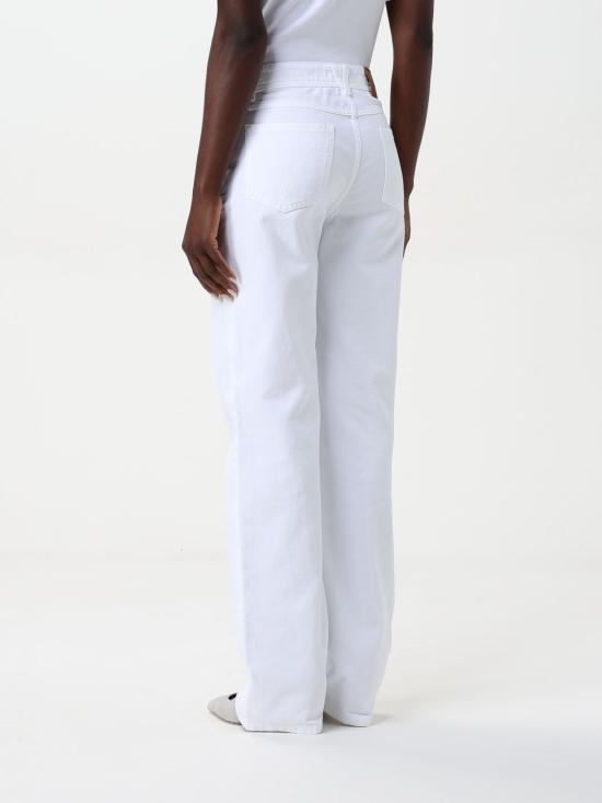 25FW 베르사체 스트레이트 팬츠 10115191A13651 1D110 White - VERSACE