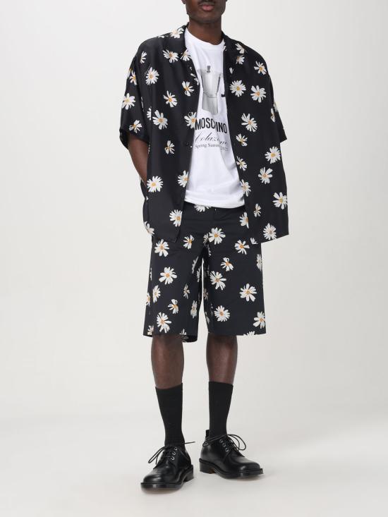 25FW 모스키노 반팔 티셔츠 07060241 1001 White - MOSCHINO