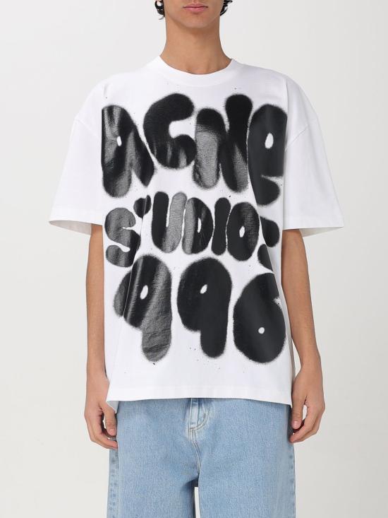 25SS 아크네 스튜디오 반팔 티셔츠 CL0333 183 White