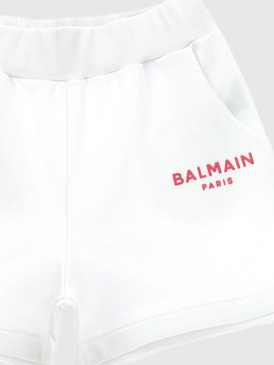25FW [키즈] 발망 쇼츠/버뮤다 BW6B29Z0081 100FU White - BALMAIN