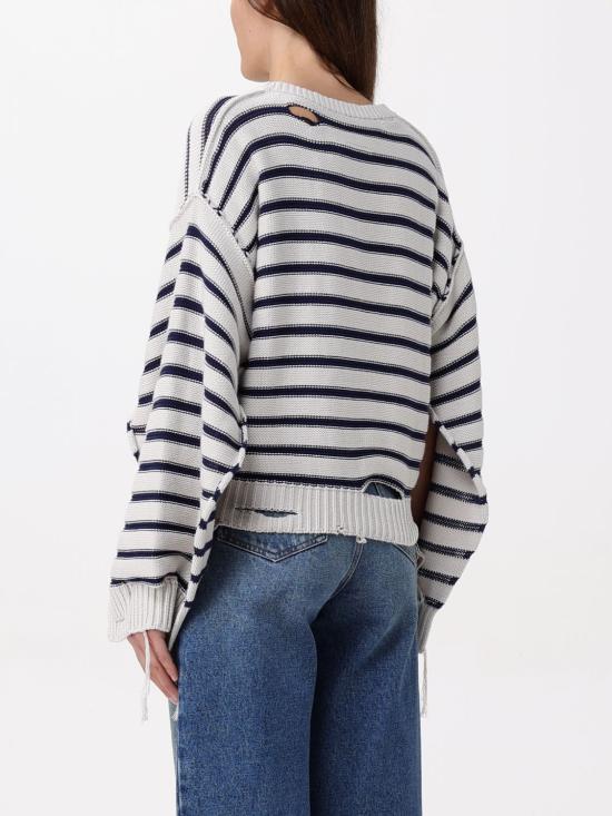 25FW MM6 메종마르지엘라 스웨터 S52DT0042M35256 101 White - MM6 MAISON MARGIELA