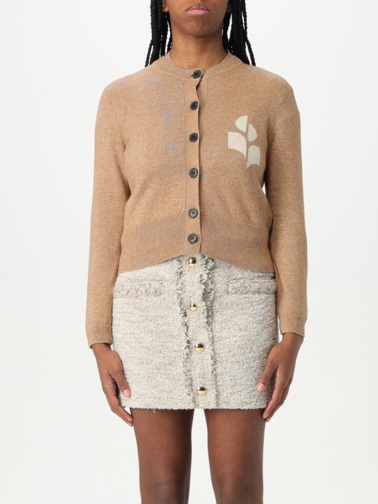 26SS 이자벨마랑에뚜왈 뉴턴 코튼 가디건 CA0040FAA1X05E 50CM Camel