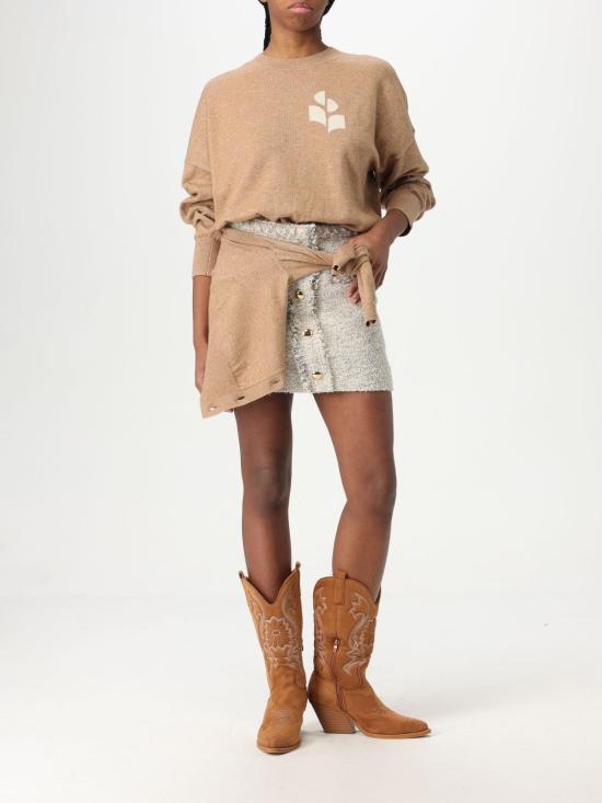 26SS 이자벨마랑에뚜왈 뉴턴 코튼 가디건 CA0040FAA1X05E 50CM Camel - ISABEL MARANT ETOILE