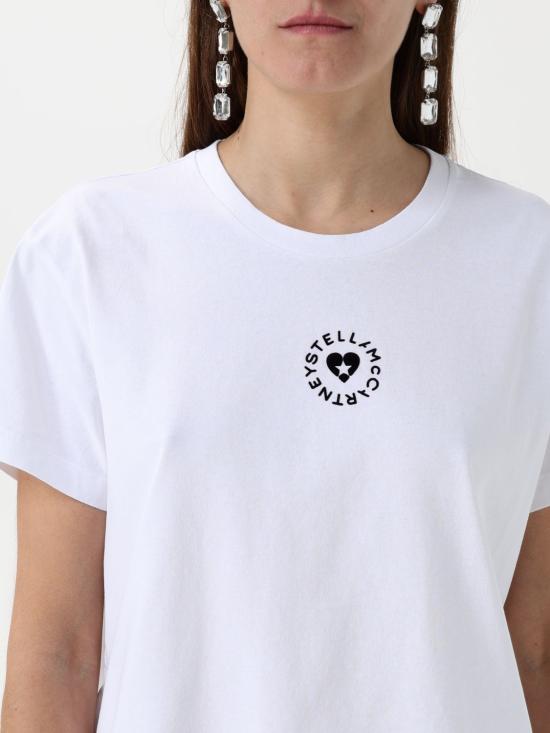 25FW 스텔라 맥카트니 반팔 티셔츠 6J02733SPY53 9000 White - STELLA MCCARTNEY