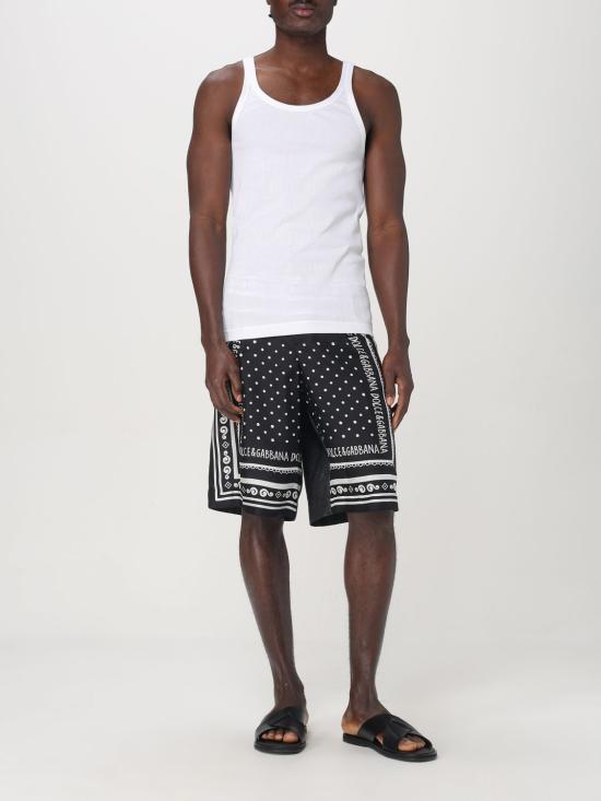 25SS 돌체앤가바나 민소매 티셔츠 G8PA8TG7O6R W0800 White - DOLCE & GABBANA