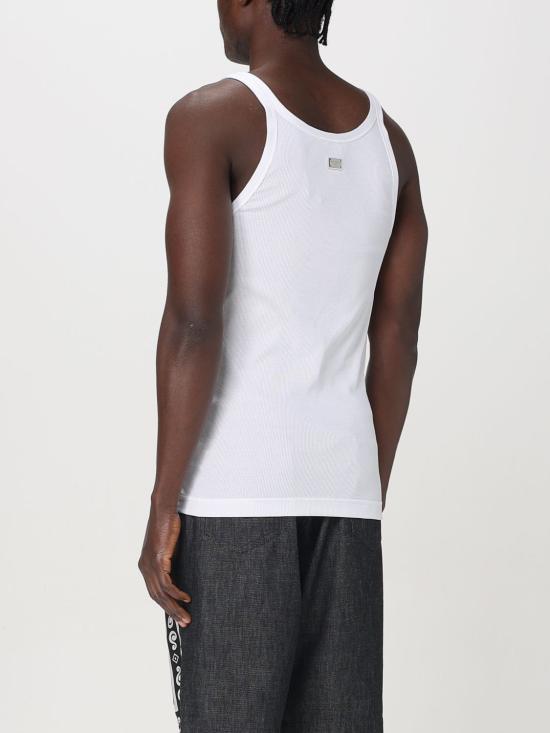 25SS 돌체앤가바나 민소매 티셔츠 G8PA8TG7O6R W0800 White - DOLCE & GABBANA