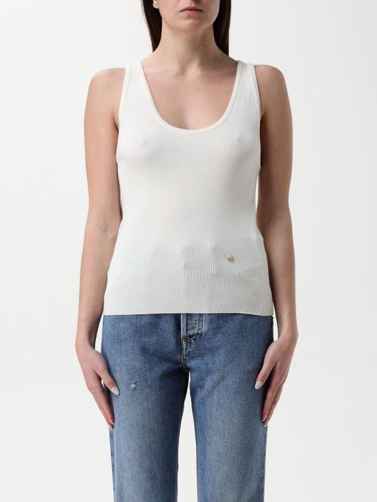 25FW 모스키노 민소매 티셔츠 08820501 0002 White