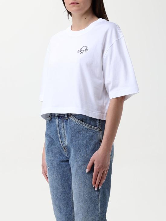 25SS 모스키노 반팔 티셔츠 07100541 2001 White - MOSCHINO