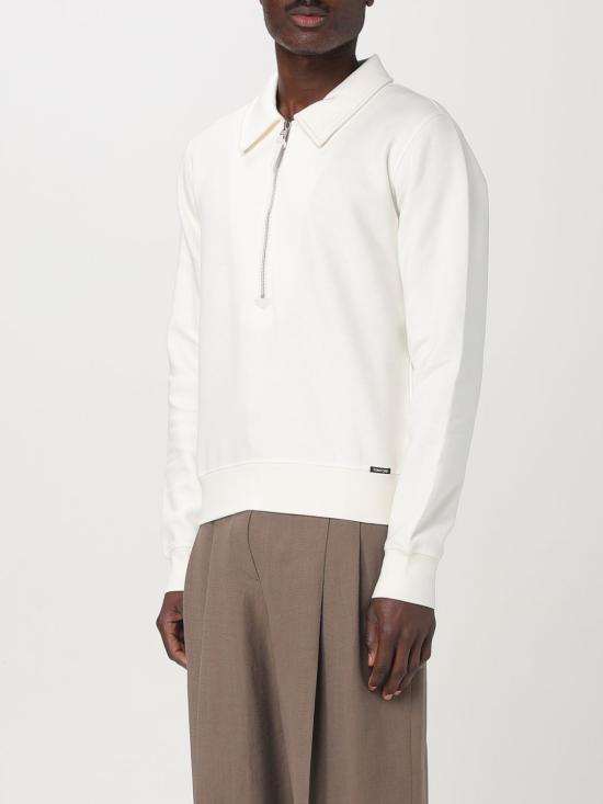 25SS 톰포드 긴팔 티셔츠 JEL003JMC050S25 AW002 White - TOMFORD