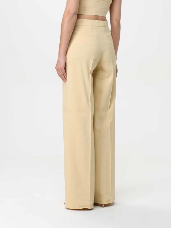 25FW 핑코 스트레이트 팬츠 104929A0IM C23 Yellow - PINKO