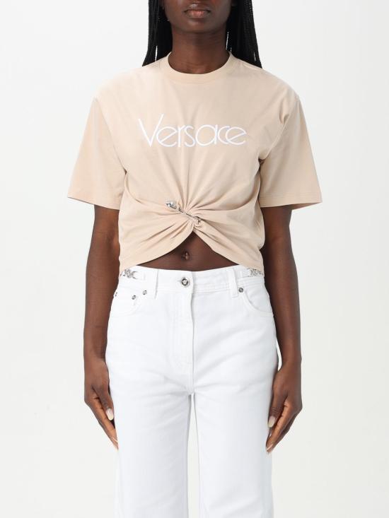 25FW 베르사체 반팔 티셔츠 10188981A13610 2KQ70 Pink
