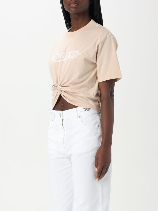 25FW 베르사체 반팔 티셔츠 10188981A13610 2KQ70 Pink - VERSACE