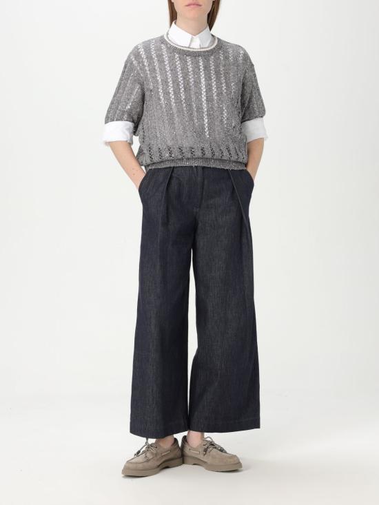 25SS 브루넬로 쿠치넬리 팬츠 MB125FW999 C001 Blue - BRUNELLO CUCINELLI